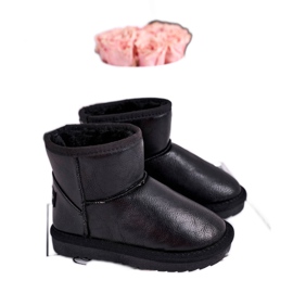 Apawwa Bottes de neige isolées pour enfants Coraline noires