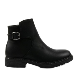 Bottes Woodbreath isolées plates noires