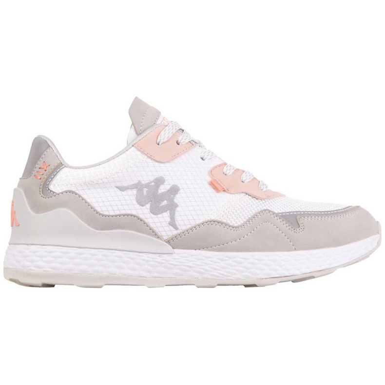 Chaussures femme Kappa Laverton blanc et rose 242930 1021 blanche gris