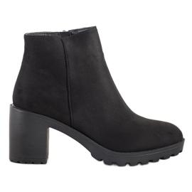Laura Mode Bottes décontractées sur un poteau le noir