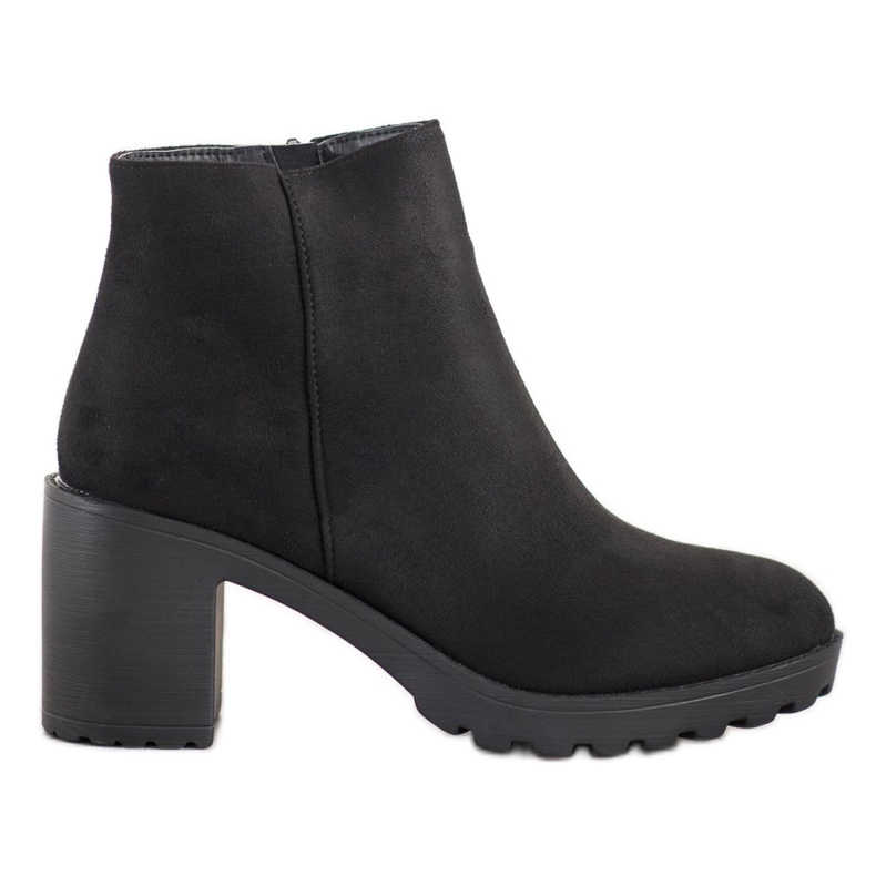 Laura Mode Bottes décontractées sur un poteau le noir