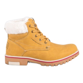 Arrigo Bello Chaussures de randonnée chaudes jaune