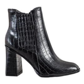 Goodin Bottes de mode le noir