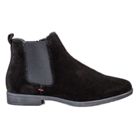 Filippo Bottines en cuir décontractées noir