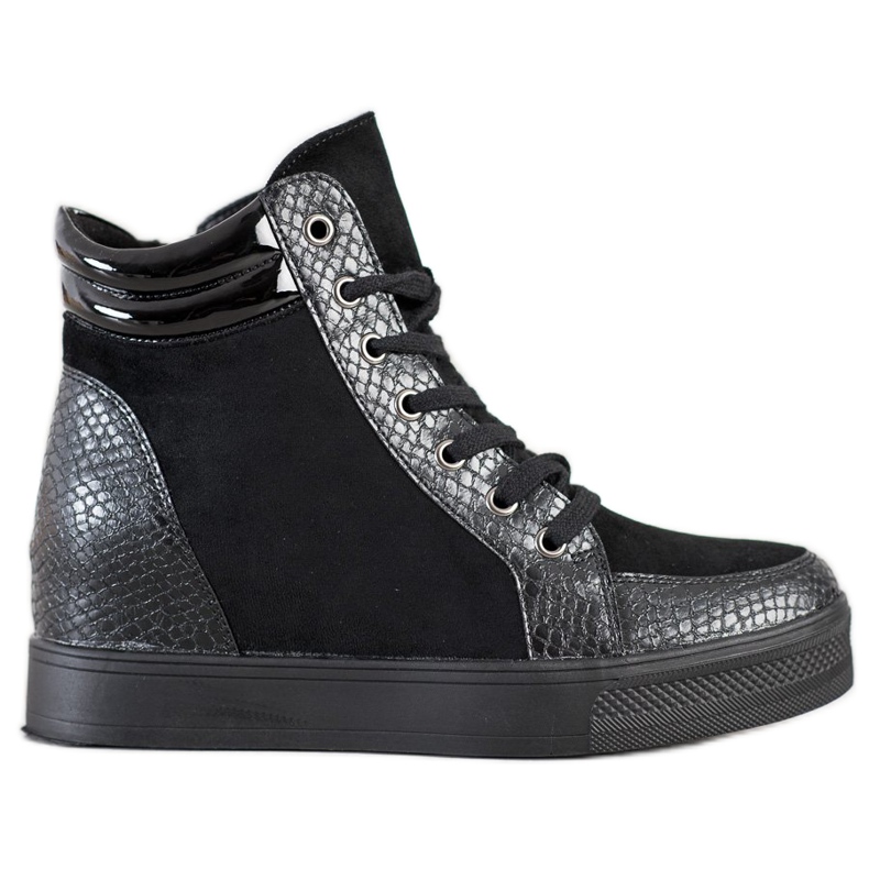 Bestelle Chaussures compensées confortables le noir