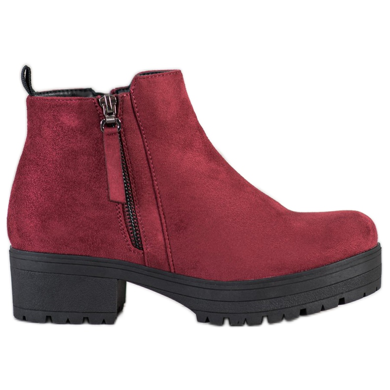Clowse Bottines bordeaux sur la plateforme rouge Clowse Bottines bordeaux sur la plateforme rouge