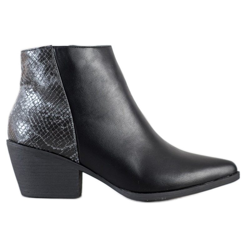 Cm Paris Bottines Noires En Spitz le noir