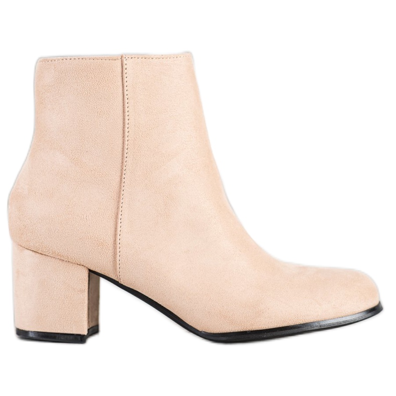Lovery Bottes en daim beiges