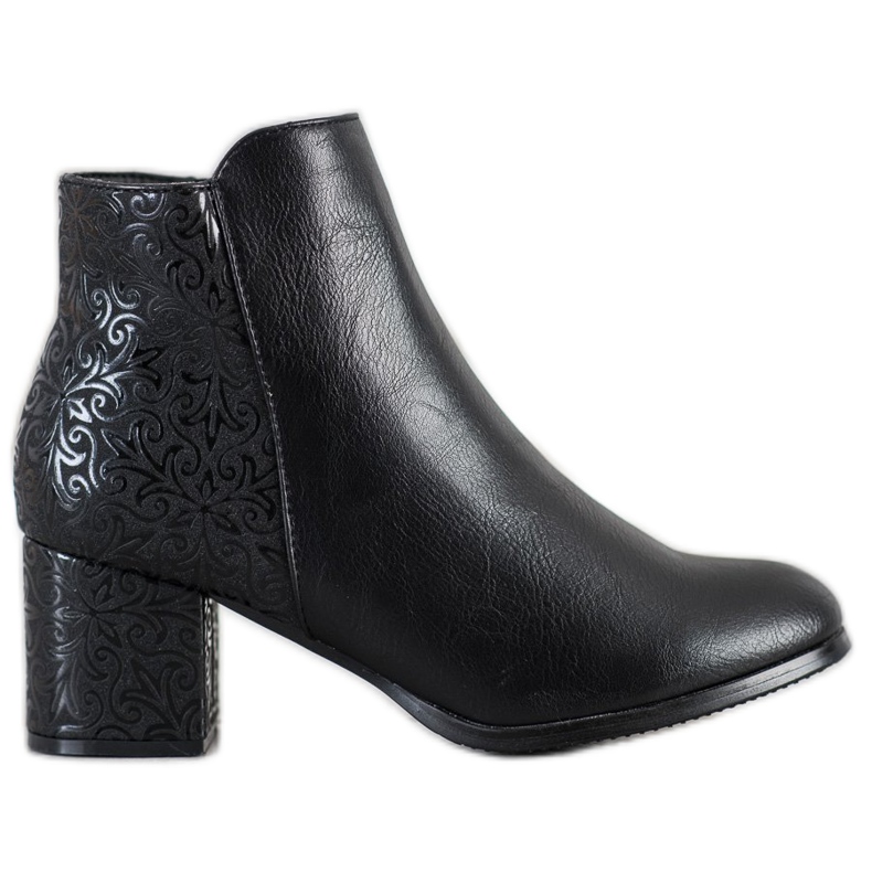 J. Star Bottes noires à motif le noir