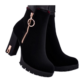 Bottines femme à talon haut Black Yris noir