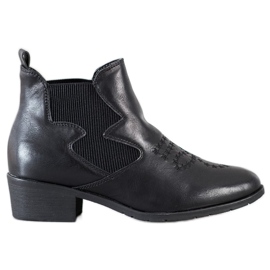 Weide Bottes en éco-cuir noir