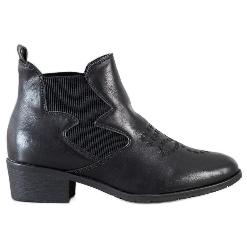 Weide Bottes en éco-cuir le noir