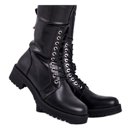 FRSS Bottes chaudes noires pour femmes Support Me