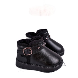 Apawwa Bottes de neige pour enfants isolées noires Jinnie