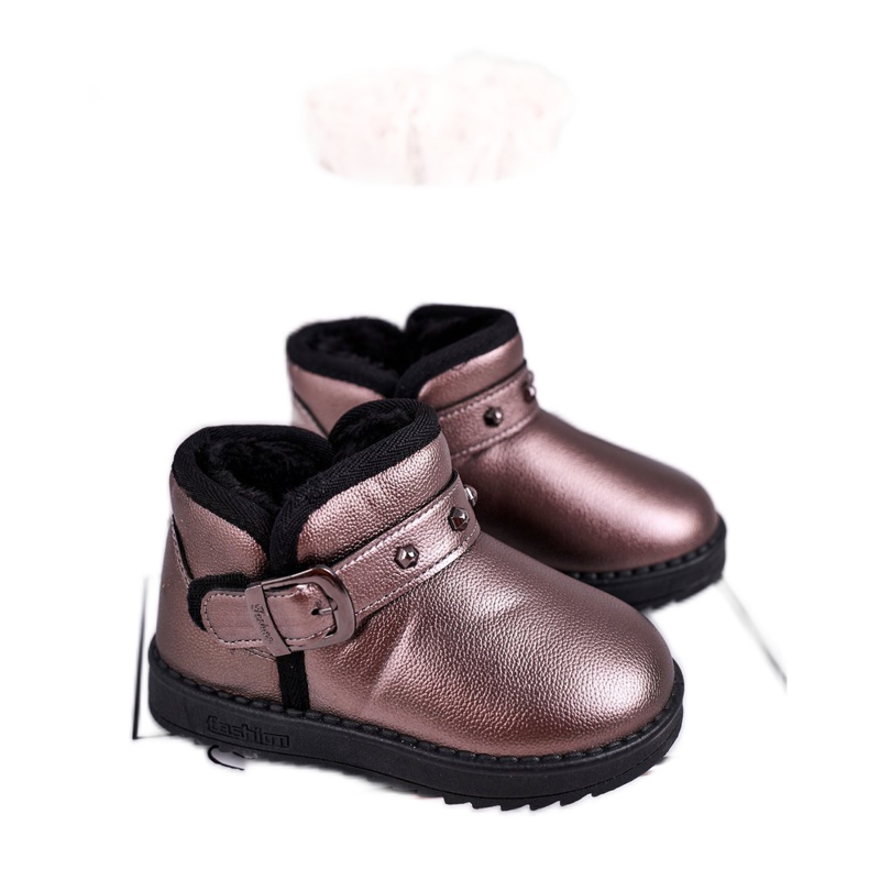 Apawwa Bottes de neige chaudes pour enfants Jinnie gris multicolore