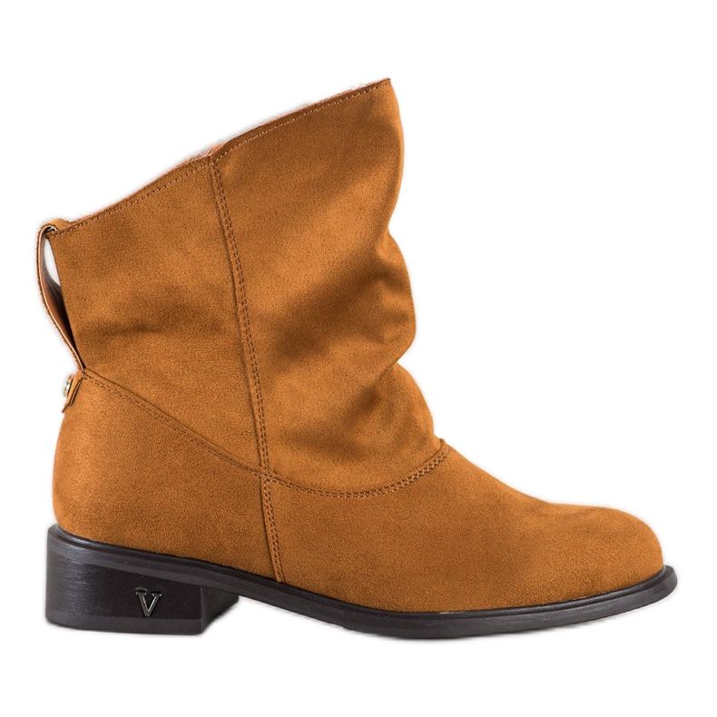Gogo Bottes avec une tige large brun