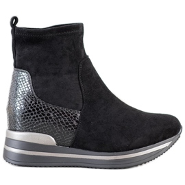 Gogo Bottes compensées noir