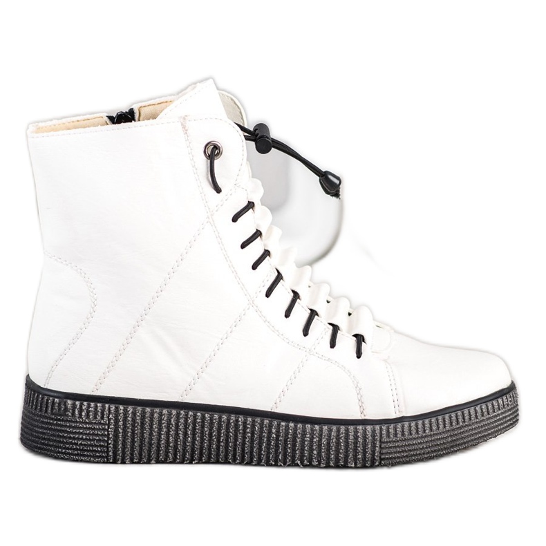 SHELOVET Travailleurs blancs sur la plate-forme blanche