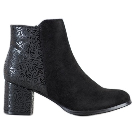 J. Star Bottes noires à motif le noir