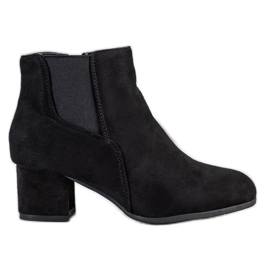 Clowse Bottes en daim classiques noir