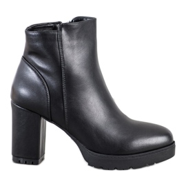 Super Mode Bottes chaudes à talons hauts noir