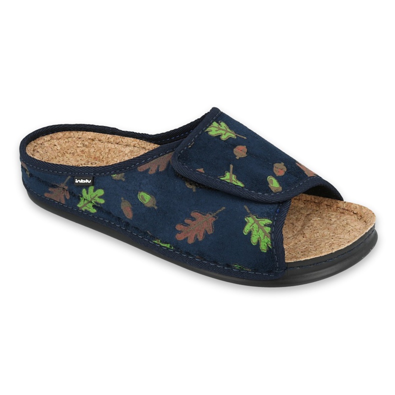 Befado Chaussures femme Inblu 155D115 bleu marin vert