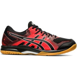 Asics Gel Rocket 9 noir-rouge 1071A030 003 chaussures de volley-ball pour hommes