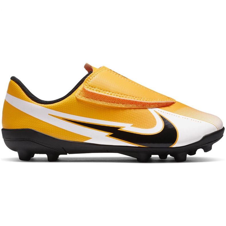 Nike Mercurial Vapor 13 Club Mg PS (V) Jr AT8162 801 chaussures de football jaune jaune
