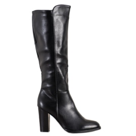 Seastar Bottes en cuir écologique noir