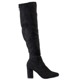 Goodin Bottines en daim noir