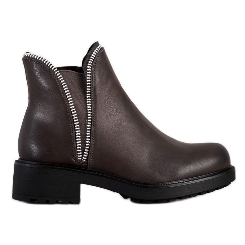 SHELOVET Bottines Chelsea élégantes gris SHELOVET Bottines Chelsea élégantes gris