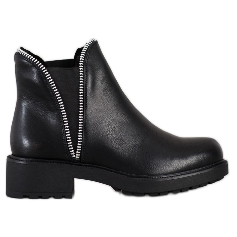 SHELOVET Bottines Chelsea élégantes le noir SHELOVET Bottines Chelsea élégantes le noir