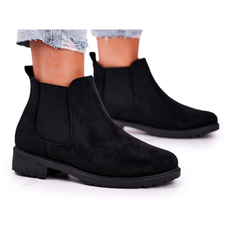 Bottes noires Shaggy noires pour femmes le noir Bottes noires Shaggy noires pour femmes le noir