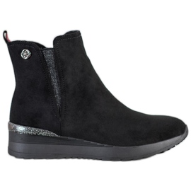 Gogo Bottes compensées chaudes le noir