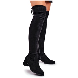 Bottines femme Sergio Leone lycra noir KZ281