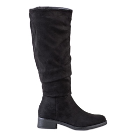 Sweet Shoes Bottes en daim noir