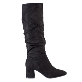 Flyfor Bottes en daim noir
