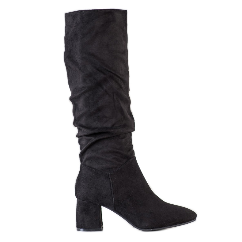 Flyfor Bottes en daim le noir