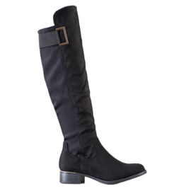 Evento Bottes avec ceinture décorative le noir