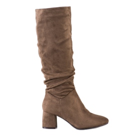 Flyfor Bottes en daim kaki