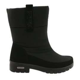 Bottes de neige en fourrure légère Progress 20-09 noir le noir