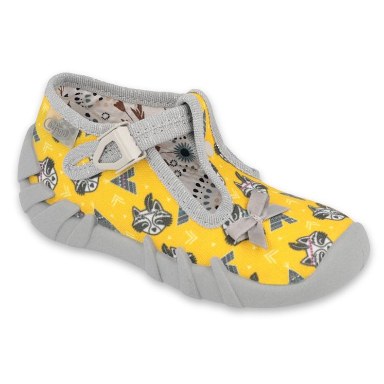 Chaussures pour enfants Befado 110P393 gris jaune Chaussures pour enfants Befado 110P393 gris jaune