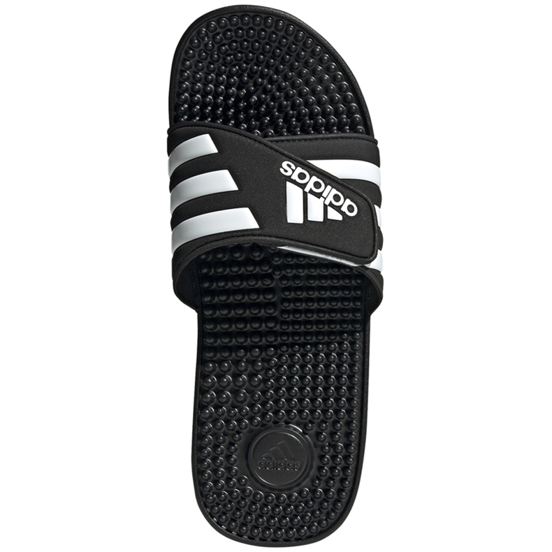 Chaussons Adidas Adissage pour hommes F35580 noirs le noir