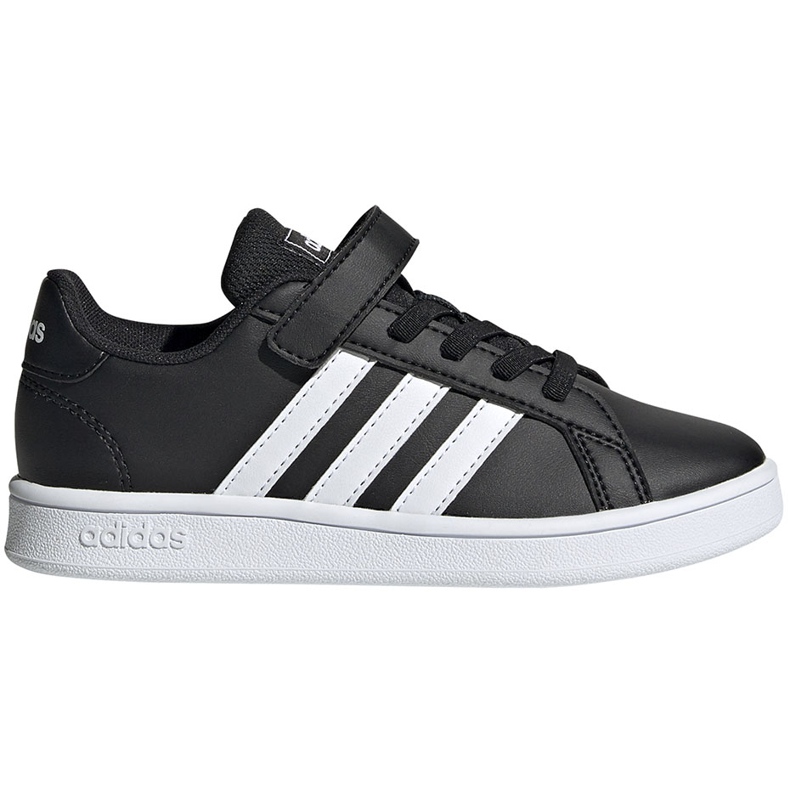 Adidas Grand Court C chaussures pour enfants noir et blanc EF0108 le noir Adidas Grand Court C chaussures pour enfants noir et blanc EF0108 le noir