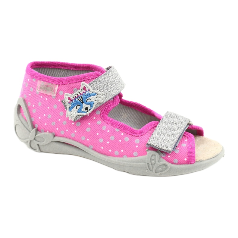 Chaussures enfant Befado jaune 342P016 rose argent gris