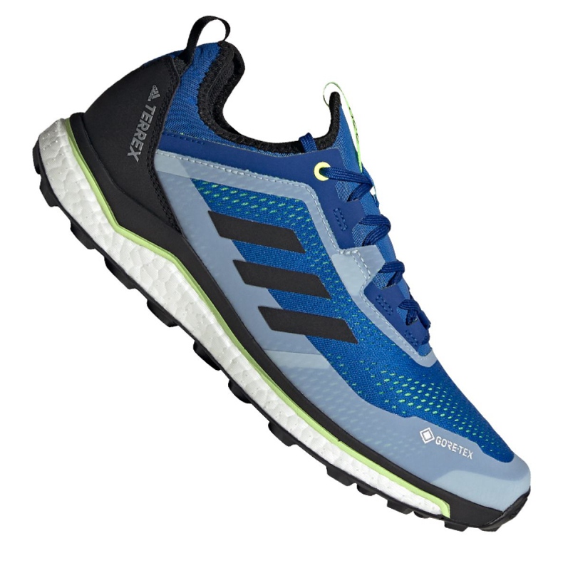 Chaussures Adidas Terrex Agravic Flow Gtx M FU7451 le noir bleu Chaussures Adidas Terrex Agravic Flow Gtx M FU7451 le noir bleu