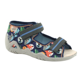 Chaussures enfant Befado jaune 350P013 bleu gris multicolore