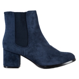 J. Star Talons hauts chauds bleu marine bleu