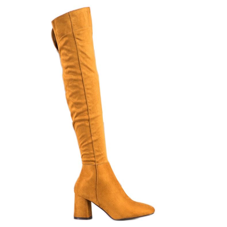 Sweet Shoes Bottes à tige large jaune