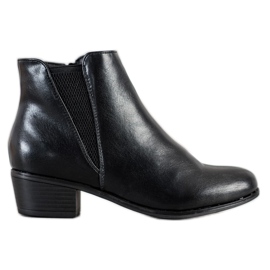 Goodin Bottes classiques en éco-cuir noir